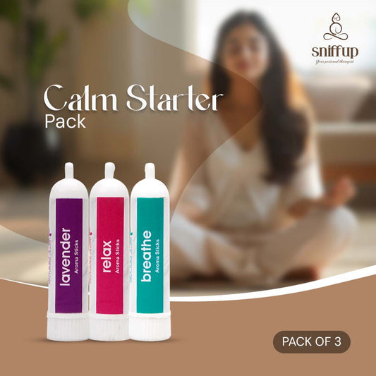 Pack of 3 - Calm Starter Pack – Relax, Lavender, Breathe - SniffUp