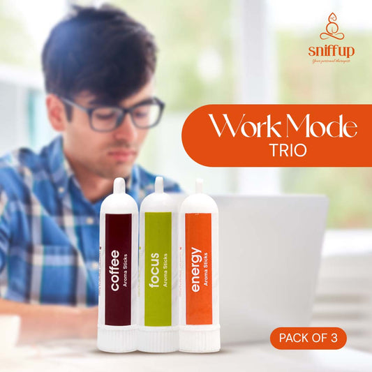 Pack of 3 - Work Mode Trio – Focus, Energy, Coffee - SniffUp