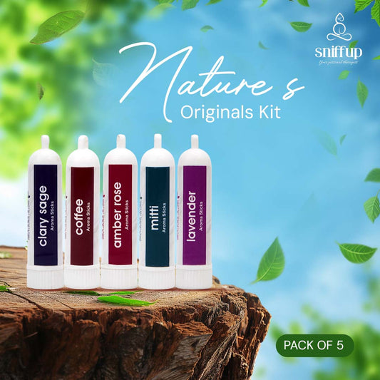 Pack of 5 - Nature’s Originals Kit - Lavender, Mitti, Clary Sage, Amber Rose, Coffee