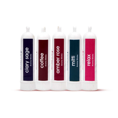Pack of 5 - Roots & Rise Collection - Mitti, Amber Rose, Relax, Coffee, Clary Sage - SniffUp
