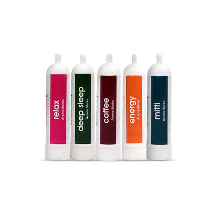 Pack of 5 - The Daily Mood Reset - Relax, Coffee, Energy, Mitti, Deep Sleep - SniffUp